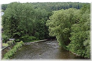 De Amblève in de buurt van Trois-Ponts, schouwspel van bloedige gevechten eind 1944.